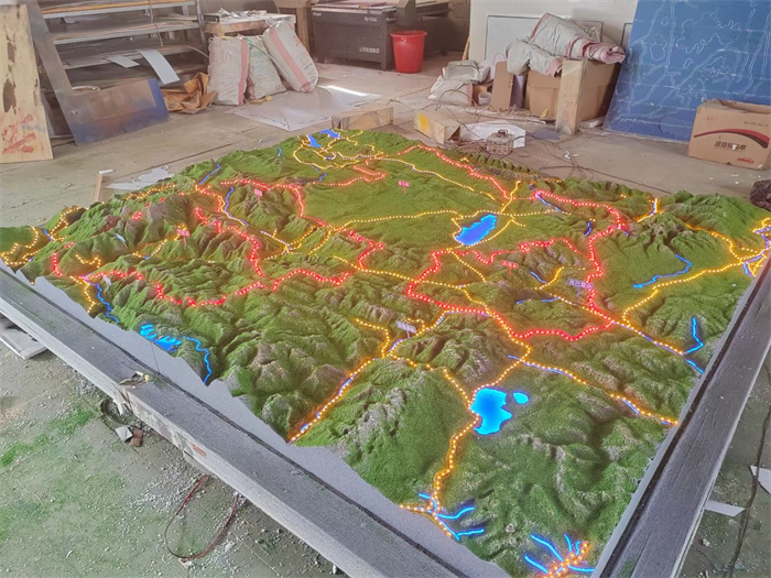 西藏自治区山南市措美县生态沙盘