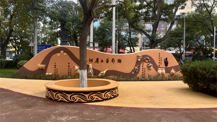 绿色公园文化椅